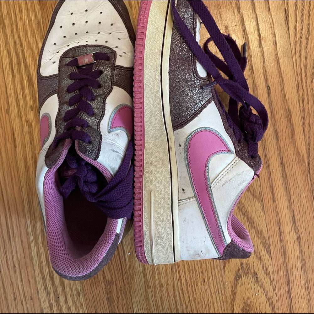 Custom Nike AF1s, size youth 6.5, fits woman 7.5